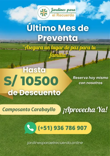 Camposanto Carabayllo | Sepulturas Familiares Perpetuas | Croquis Carabayllo | promociones parque del recuerdo